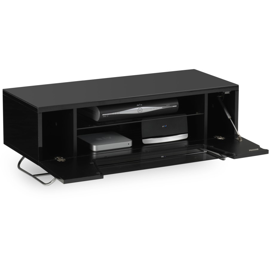 Alphason CRO2-1000CB-BLK Chromium TV Stand for up to 50" TVs - Black