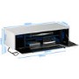 Alphason CRO2-1000CB-BLK Chromium TV Stand for up to 50" TVs - Black