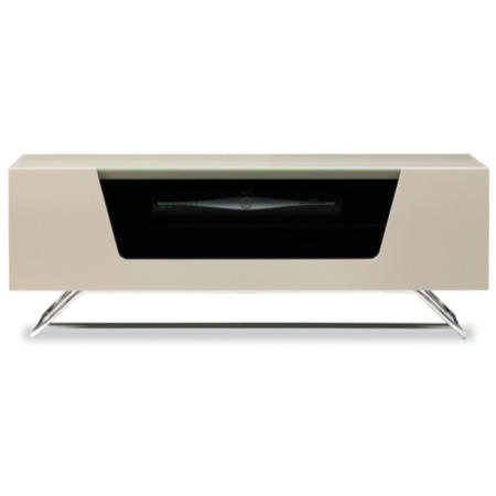Alphason Chromium Ivory high gloss TV Cabinet 