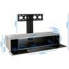 Alphason CRO2-1200BKT-BK Chromium 2 TV Cabinet with Bracket for up to 50&quot; TVs - Black