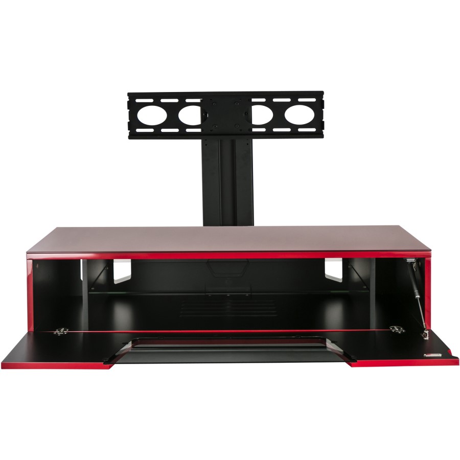 Alphason CRO2-1200BKT-RE Chromium 2 TV Cabinet with Bracket for up to 50" TVs - Red