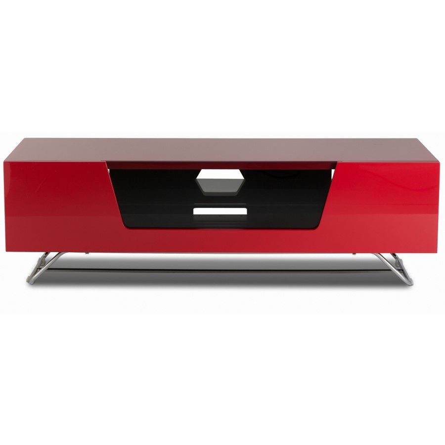Alphason CRO2-1200CB-RED Chromium 2 TV Cabinet for up to 55" TVs - Red