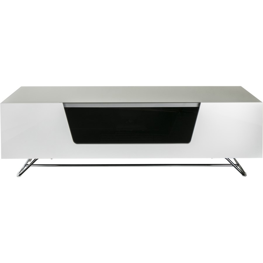 Alphason CRO2-1200CB-WHT Chromium 2 TV Cabinet for up to 55" TVs - White