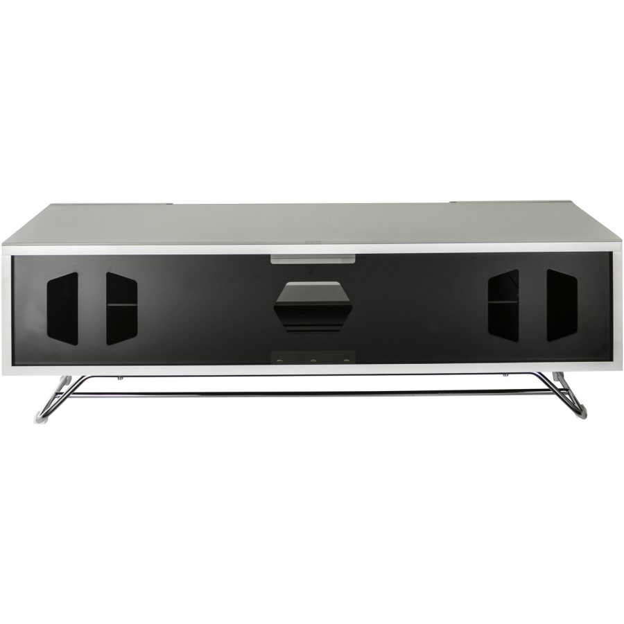Alphason CRO2-1200CB-WHT Chromium 2 TV Cabinet for up to 55" TVs - White