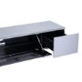 Alphason Chromium High Gloss TV unit in Grey with Glass Infra Red Friendly Door