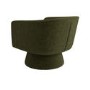 ONLY OPENED - Green Boucle Swivel Armchair - Cairo