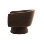 Brown Velvet Swivel Accent Chair - Cairo