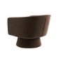 Brown Velvet Swivel Accent Chair - Cairo