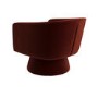 Deep Red Velvet Swivel Armchair - Cairo