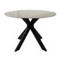 Small Grey Drop Leaf Space Saving Round Dining Table - Seats 2-4 - Carson