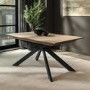 Large Light Oak Extendable Dining Table - Seats 6 - 8 - Carson