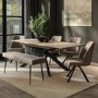 Large Light Oak Extendable Dining Table - Seats 6 - 8 - Carson