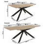 ONLY OPENED - Carson Extendable Dining Table in Oak