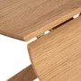 Small Oak Drop Leaf Space Saving Round Extendable Dining Table - Seats 2 - 4 - Carson