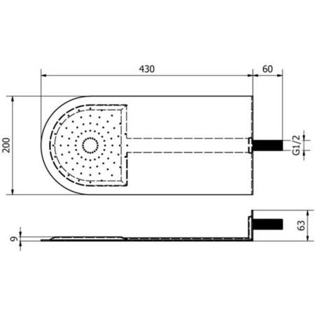 Round Slimline Shower Head