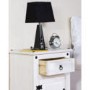 Corona 1 Door 1 Drawer Bedside Cabinet in Whitewash