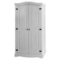 Corona 4 2 Door Wardrobe in Whitewash