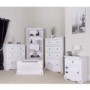 Corona Tall Bookcase in Whitewash