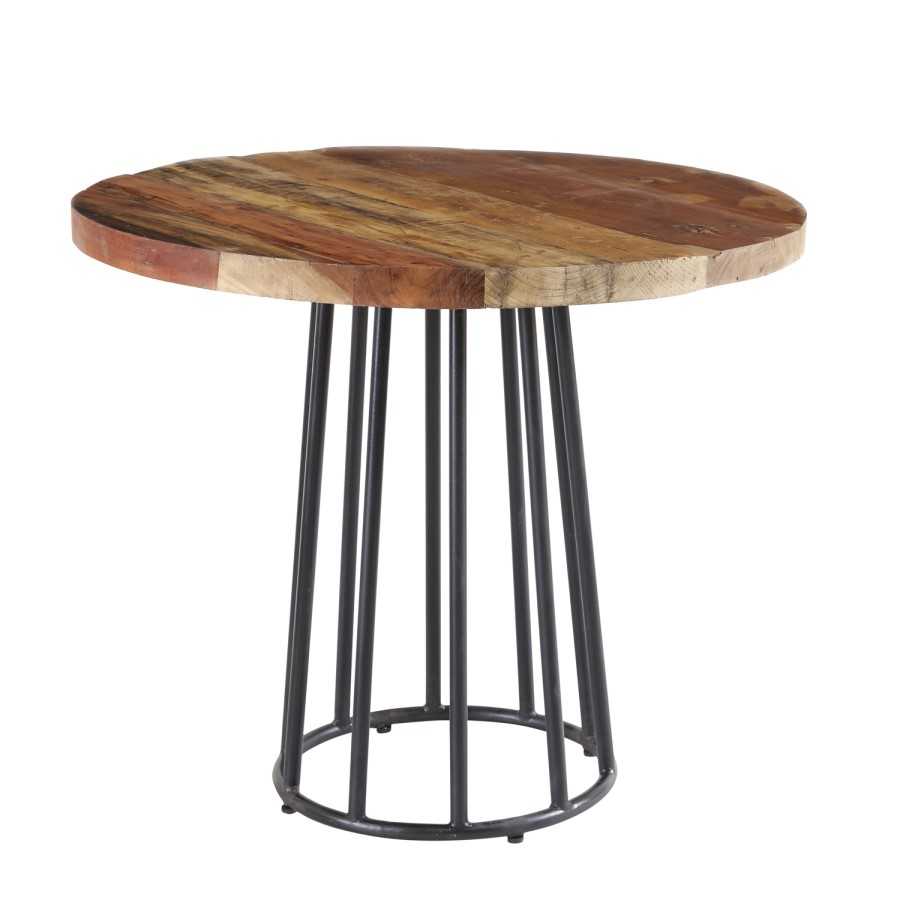 Coastal Reclaimed Wood Round Dining Table