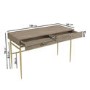 GRADE A1 - Light Oak Desk with Drawers - Chester