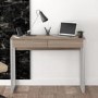 Compact Oak Effect Wooden Desk with 2 Drawers - Casey