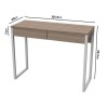 GRADE A1 - Oak Desk with Drawers - Casey