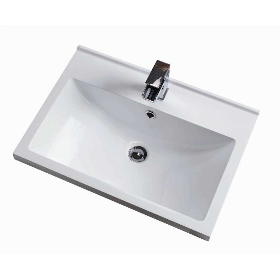 Moderno Polymarble Mid Edge Vanity Unit - 600mm Wide