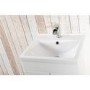 Moderno Polymarble Mid Edge Vanity Unit - 600mm Wide