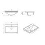 Moderno Polymarble Mid Edge Vanity Unit - 600mm Wide