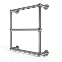 Taylor & Moore Traditional Chrome Heated Towel Rail - H658mm x W658mm