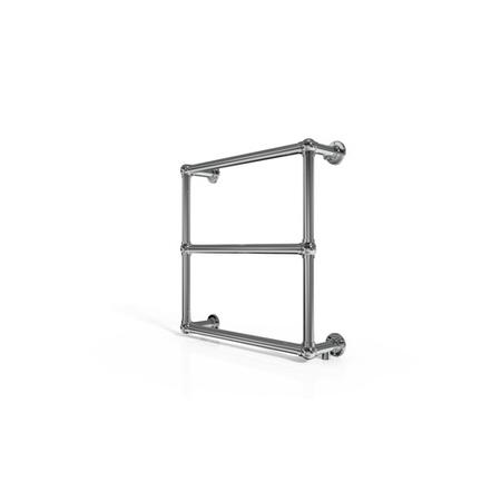 Taylor & Moore Traditional Chrome Heated Towel Rail - H658mm x W658mm