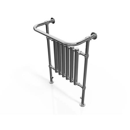 Taylor & Moore Traditional Chrome Heated Towel Rail - 963 x 673 x 230mm