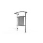 Taylor & Moore Traditional Chrome Heated Towel Rail - 963 x 673 x 230mm