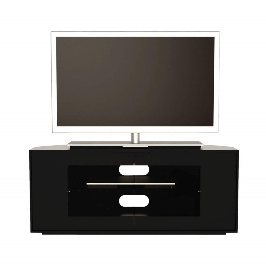 Alphason CTR1000-BLK Contour Black TV Cabinet - Up to 47 Inch