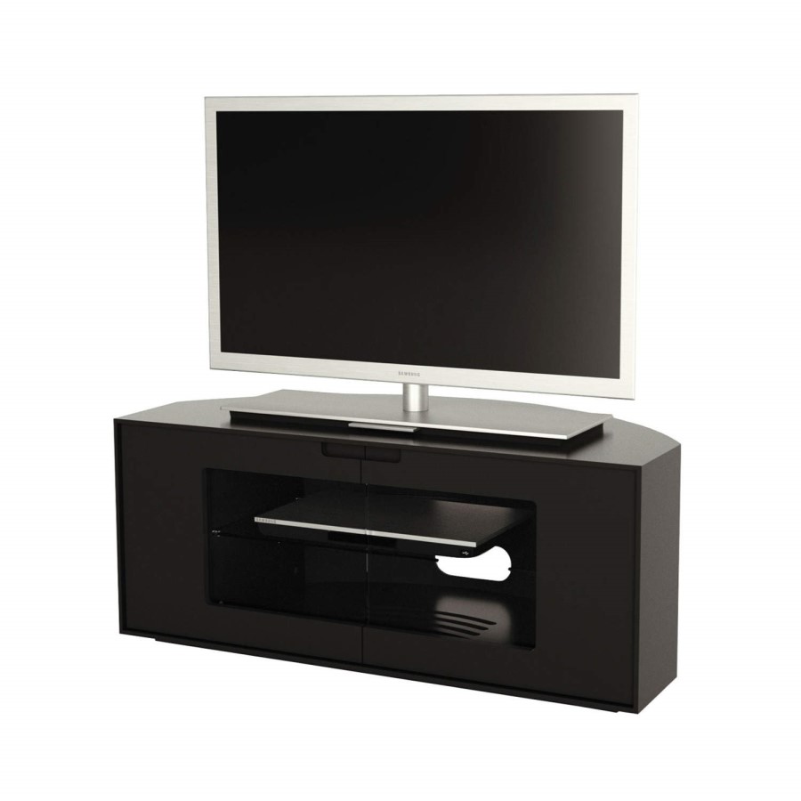 Alphason CTR1000-BLK Contour Black TV Cabinet - Up to 47 Inch