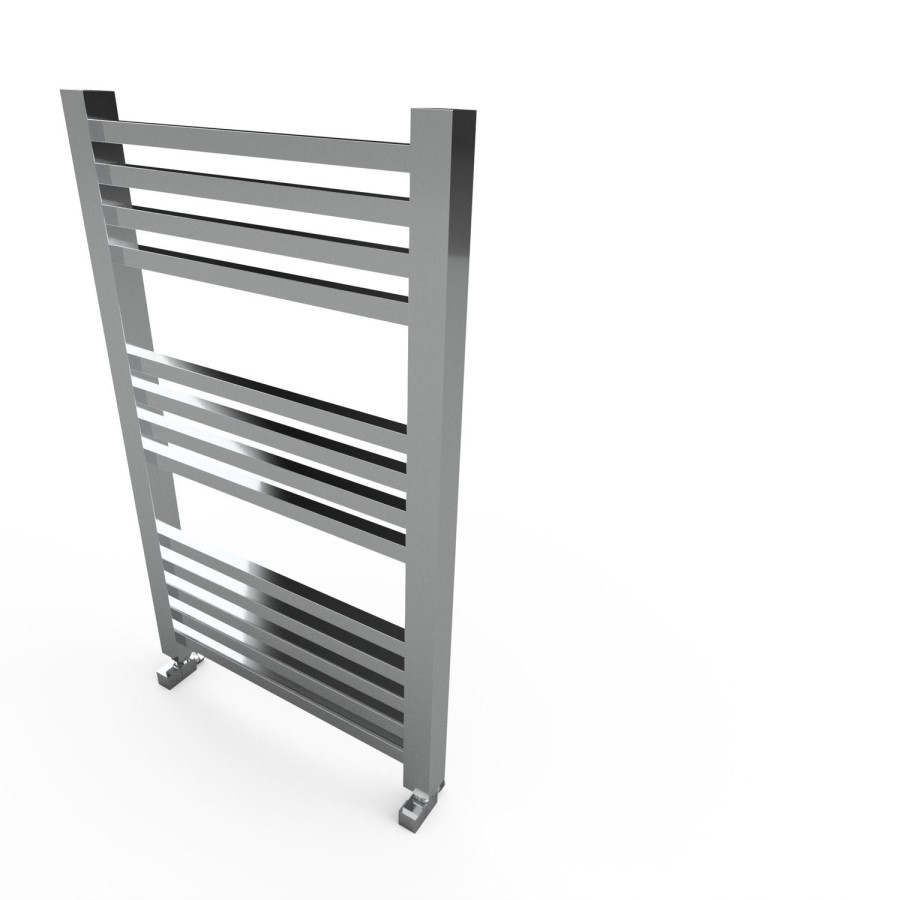 Chrome Towel Radiator Square Rails - 800 x 500mm