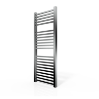 Chrome Towel Radiator Square Rails - 1200 x 500mm