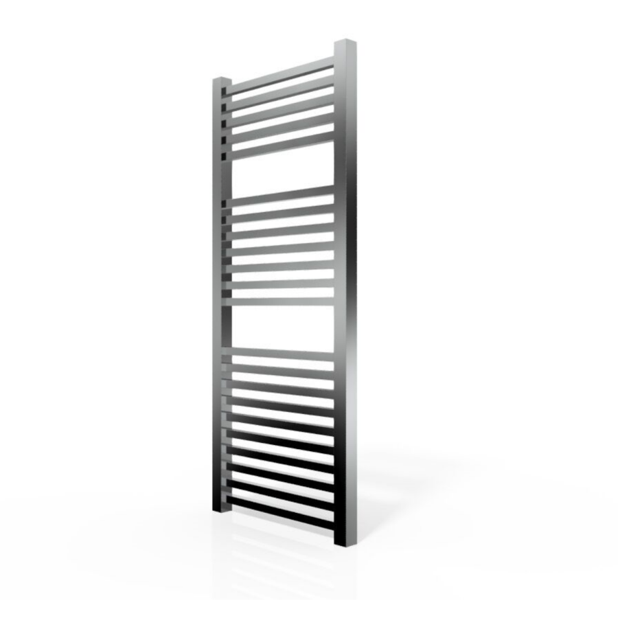 Chrome Towel Radiator Square Rails - 1200 x 500mm