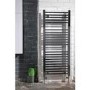 Chrome Towel Radiator Square Rails - 1200 x 500mm