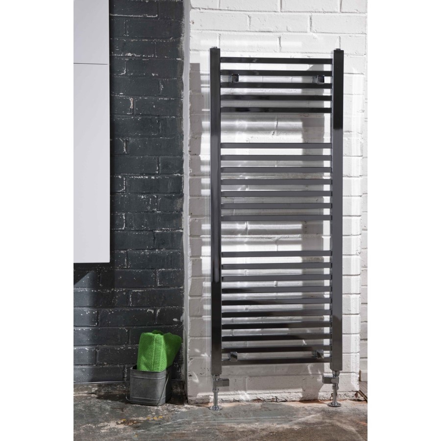 Chrome Towel Radiator Square Rails - 1200 x 500mm