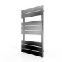 Chrome Bathroom Towel Radiator with Flat Rails- 800 x 500mm