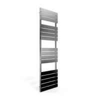 Chrome Bathroom Towel Radiator with Flat Rails - 1600 x 500mm