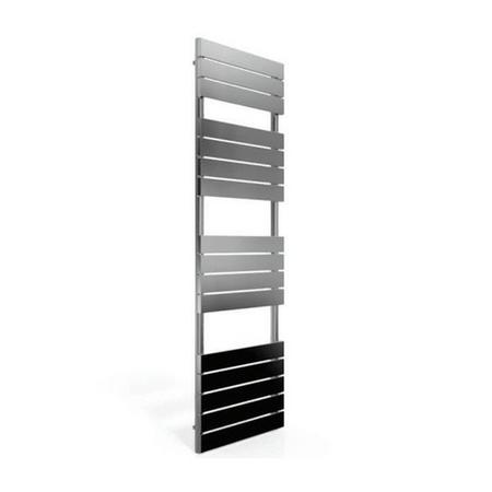 Chrome Bathroom Towel Radiator with Flat Rails - 1600 x 500mm