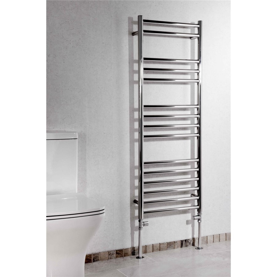 Chrome Bathroom Towel Radiator - 1200 x 450mm