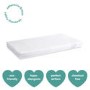 Fibre Cot Bed Mattress with Removable Hypoallergenic Cover - 140cm x 70cm - Cub