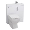 White Free Standing Bathroom Right Hand Vanity Unit &amp; Basin - W800mm