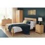 GRADE A1 - Julian Bowen Curve Oak 3+2 Drawer Chest of Drawers