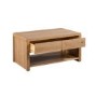 Small Solid Oak Coffee Table with Curved Edges - Julian Bowen