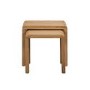 Julian Bowen Curve Oak Nest of 2 Tables