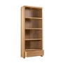 Oak Curved Tall Bookcase - Julian Bowen